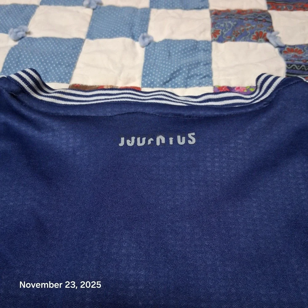 Adidas Juventus FC Soccer Jersey Teen XL Mens Medium Blue JEEP‎ Italy Serie A